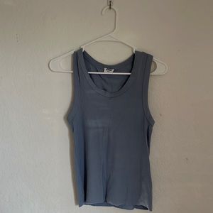 Baby-Blue Ribbed Tank Top from Cotton-On